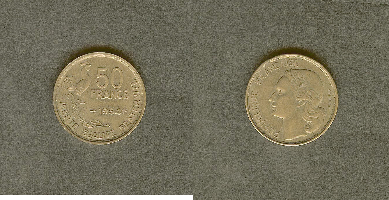 50 francs Guiraud 1954 TTB+ à SUP